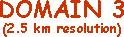 Domain 1 (2.5 km resolution)