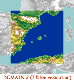 Access DOMAIN 2 (7.5 km resolution)